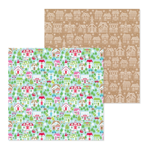 PAPEL 12 X 12 CHRITSMAS TOWN