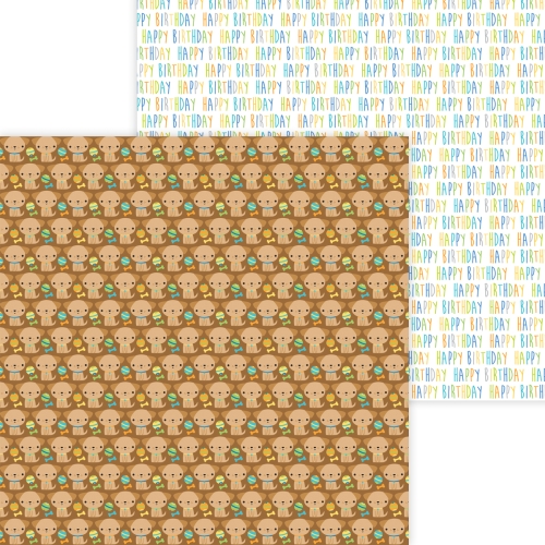 PAPEL 12X12 - PARTY TIME - playful puppies