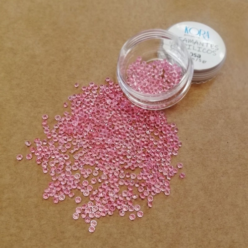 Diamantes acrílicos - Rosa