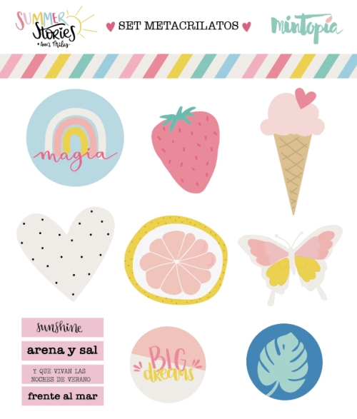Set formas de metacrilato - Summer Stories