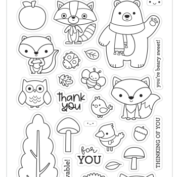 Sello transparente - forest friends