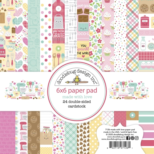 Block de papel - 6x6" - Made With love 