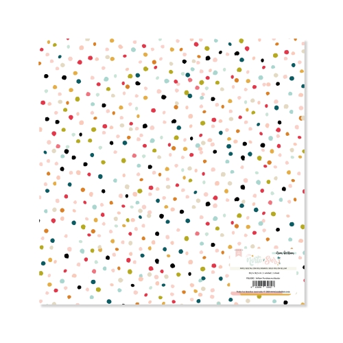 Vellum impreso PUNTITOS MULTICOLOR