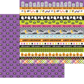 Papel 12x12 - along came a spider - Happy hauting