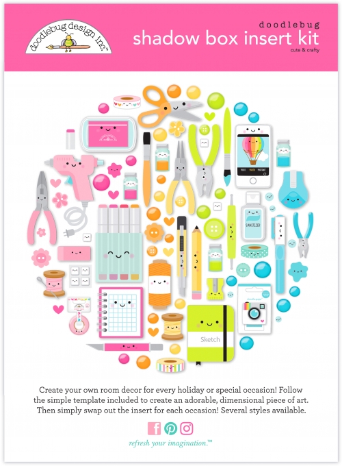 Shadow box insert kit - Cute & Crafty