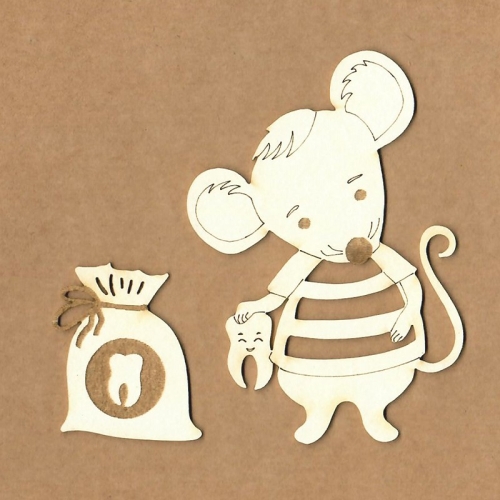 Chipboard raton con diente