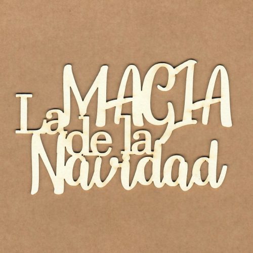 Chipboard la magia de la navidad