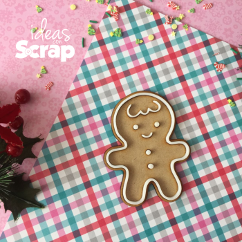 Figura MDF - Galleta de jengibre con Acrilico.
