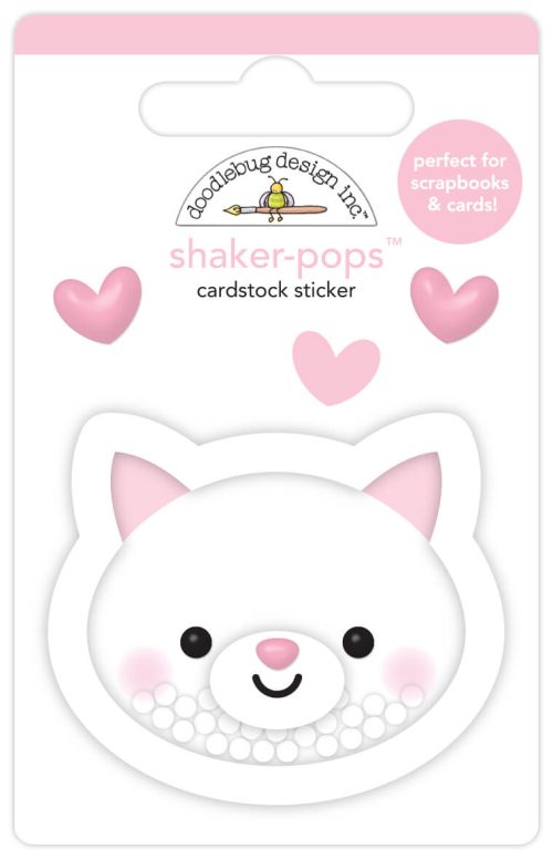 Calcomania dimensional - Shaker pop - here kitty