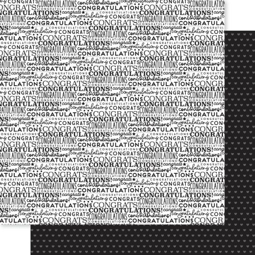 Papel 12x12" THATS_A_WRAP - CAP & GOWN