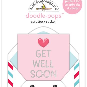 Calcomania dimensional - Doodlepop - Get well soon