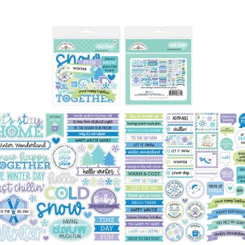 Figuras precortadas de frases - chit chat - snow much fun