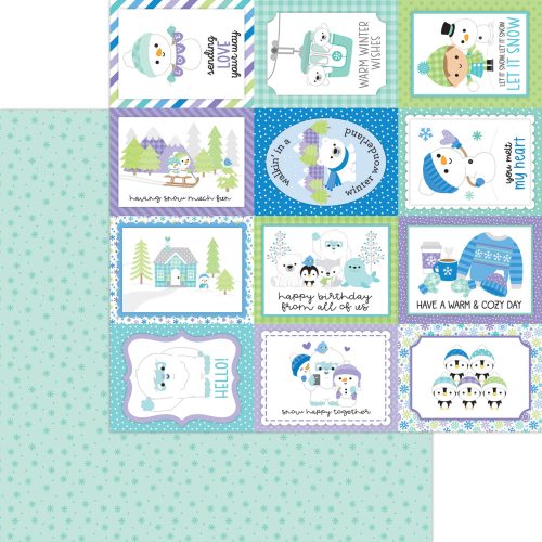 Papel 12×12 – Snow much fun - frozen flurry