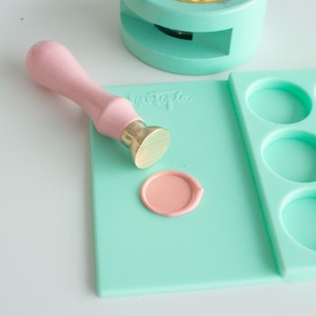 Sello de lacre sin mango neutro 2 cm de Mintopía