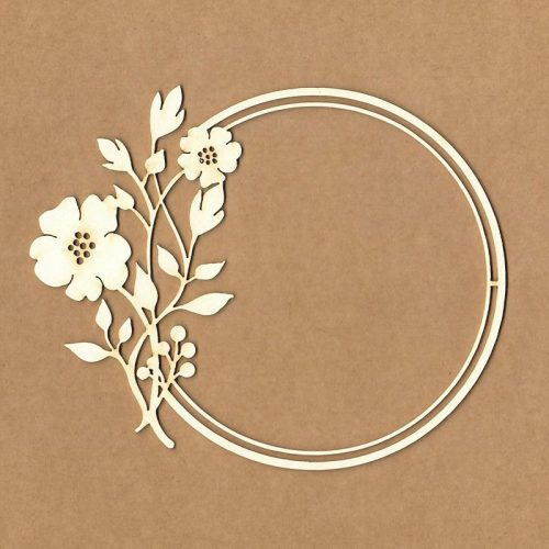 Chipboard Marco circular Magdalena