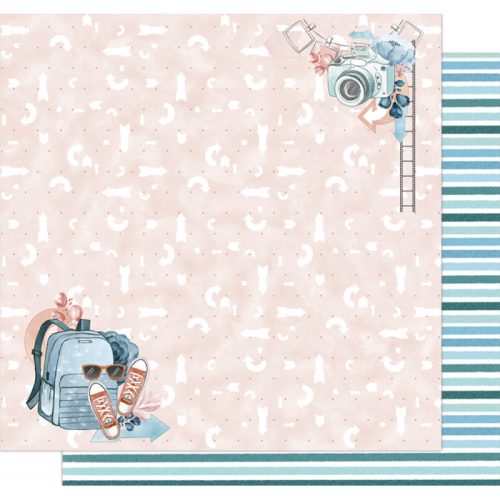 Papel 12"x12" - Trotamundos - Turista