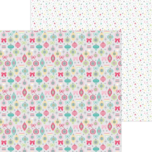 Papel 12x12 - tinsel time - tree trimmings