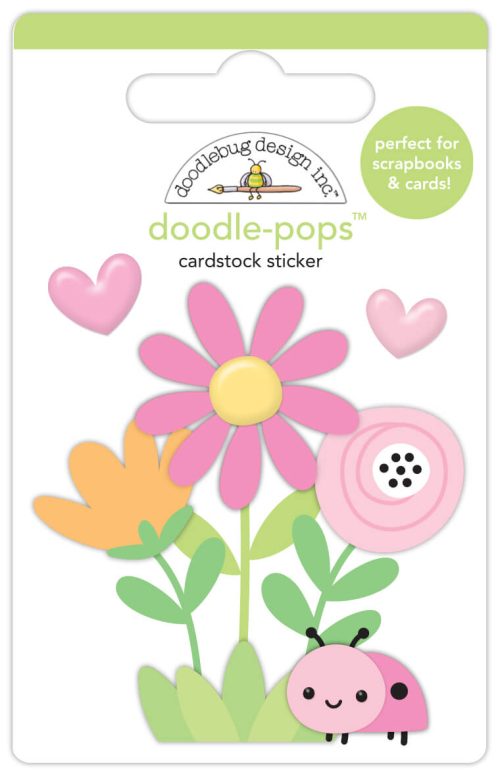 Calcomania dimensional – Doodle-pop – ladybug garden