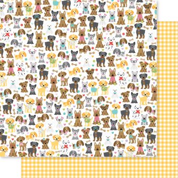 Papel 12x12 - Dog Pack - Double-sided Cardstock