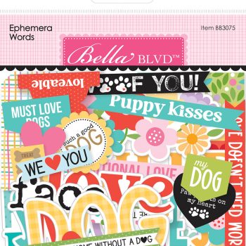 Figuras precortadas de palabras - Bow Wow - Ephemera Words