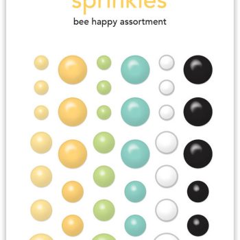 Calcomania con epoxy – assortment sprinkles - bee happy