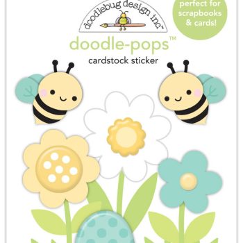 Calcomania dimensional – Doodle-pop – bee-utiful garden