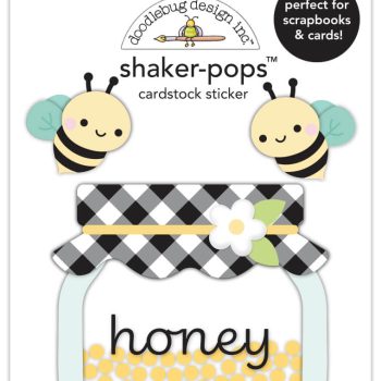 Calcomania dimensional con shaker- shaker-pops - honey bees