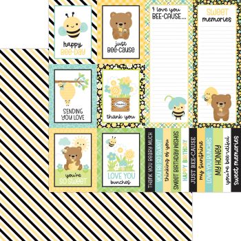 Papel 12x12 - bee line - double-sided cardstock