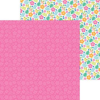 Papel 12x12 - pink paradise double-sided cardstock