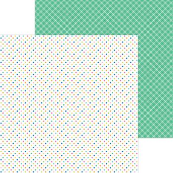 Papel 12x12 - polka dot bikini double-sided cardstock