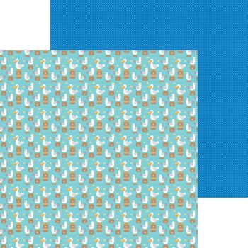 Papel 12x12 - gull friends double-sided cardstock