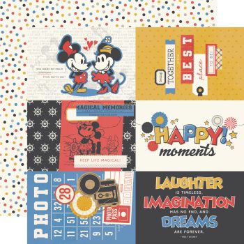Papel 12x12 - Say Cheese Classic Mouse - 4x6 Elements