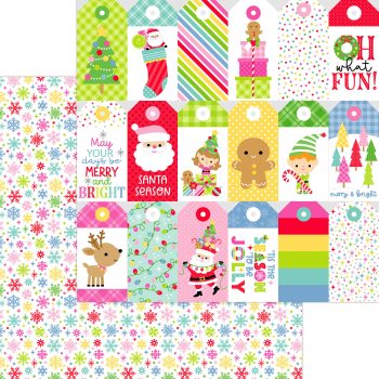 Papel 12x12 - Oh what fun - snow what fun double-sided cardstock