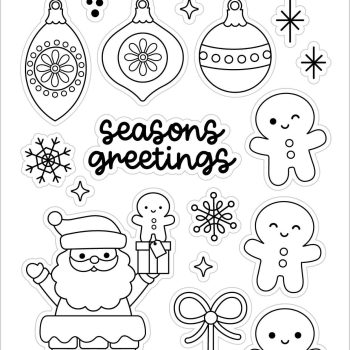 Sello + suaje coordinado – oh what fun