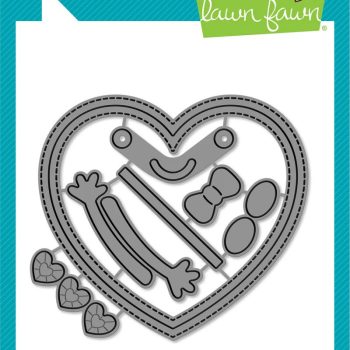 Troquel - stitched happy heart