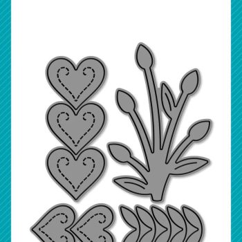 Troquel - Heart blooms
