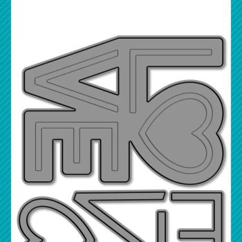 Troquel - giant outlined love