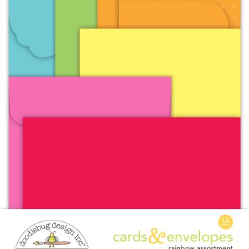 Paquete de Tarjetas y sobres - rainbow
