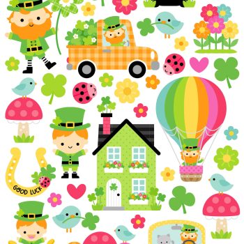 Calcomanías 6x12 - Lucky me - icons