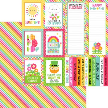 Papel 12x12 - Lucky me - color me happy