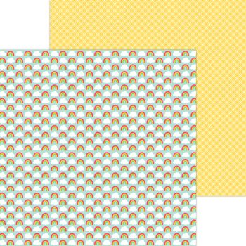 Papel 12x12 - Lucky me - rainbow skies