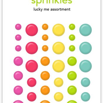 Calcomania con epoxy - lucky me - assortment sprinkles