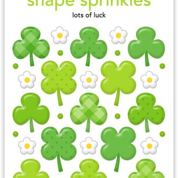 Calcomanias con epoxy – shape sprinkles- Lucky me – lots of luck
