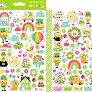 Calcomanias pequeñas - lucky me - mini icons stickers