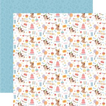 Papel 12x12 - Party Animal - Birthday Dog