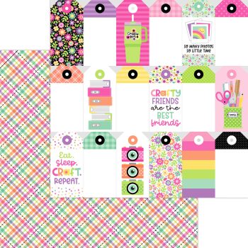 Papel 12x12 - perfectly plaid double-sided cardstock