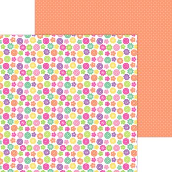 Papel 12x12 - button stash double-sided cardstock