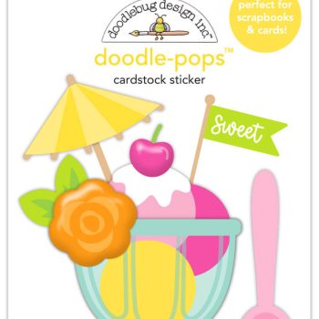 Calcomania con dimensión - sweet celebration - doodle-pops