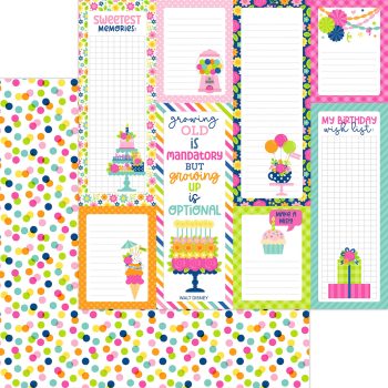Papel 12×12 – Cupcakes & candles – surprise party