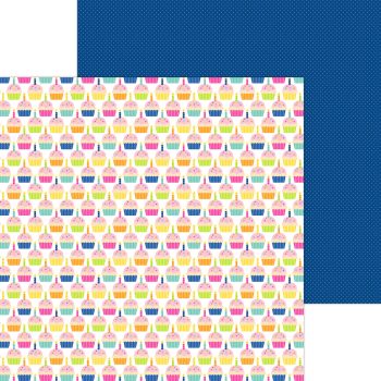 Papel 12×12 – Cupcakes & candles – cute cakes